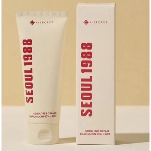 Seoul K-SECRET 1988 Cream 50ml - Snail Mucin 93% + Rice for Hydration, Brightening & Firmness