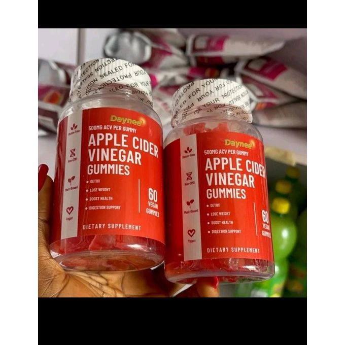Daynee Apple Cider Vinegar Gummies - 60 Count for Digestion, Metabolism & Wellness