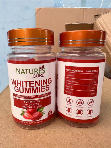Nature’s Cure Whitening Gummies with Glutathione and Vitamin C