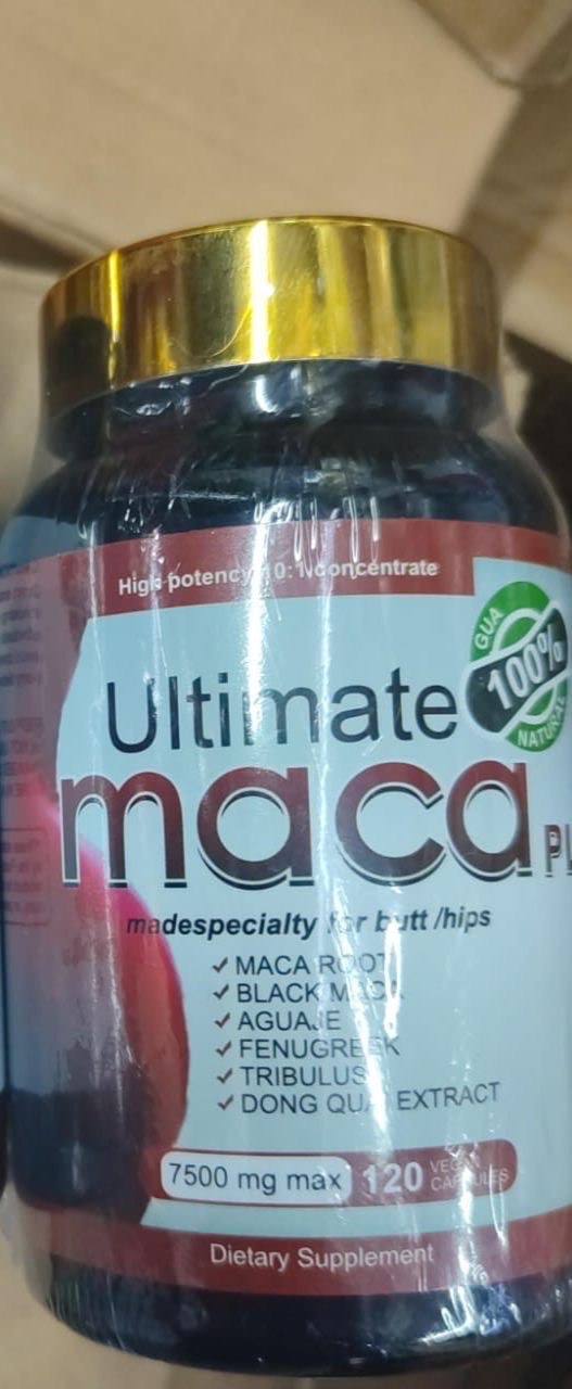 Ultimate Maca Plus 7500mg – 120 Capsules | Boost Curves Naturally, Hormonal Balance & Energy Support