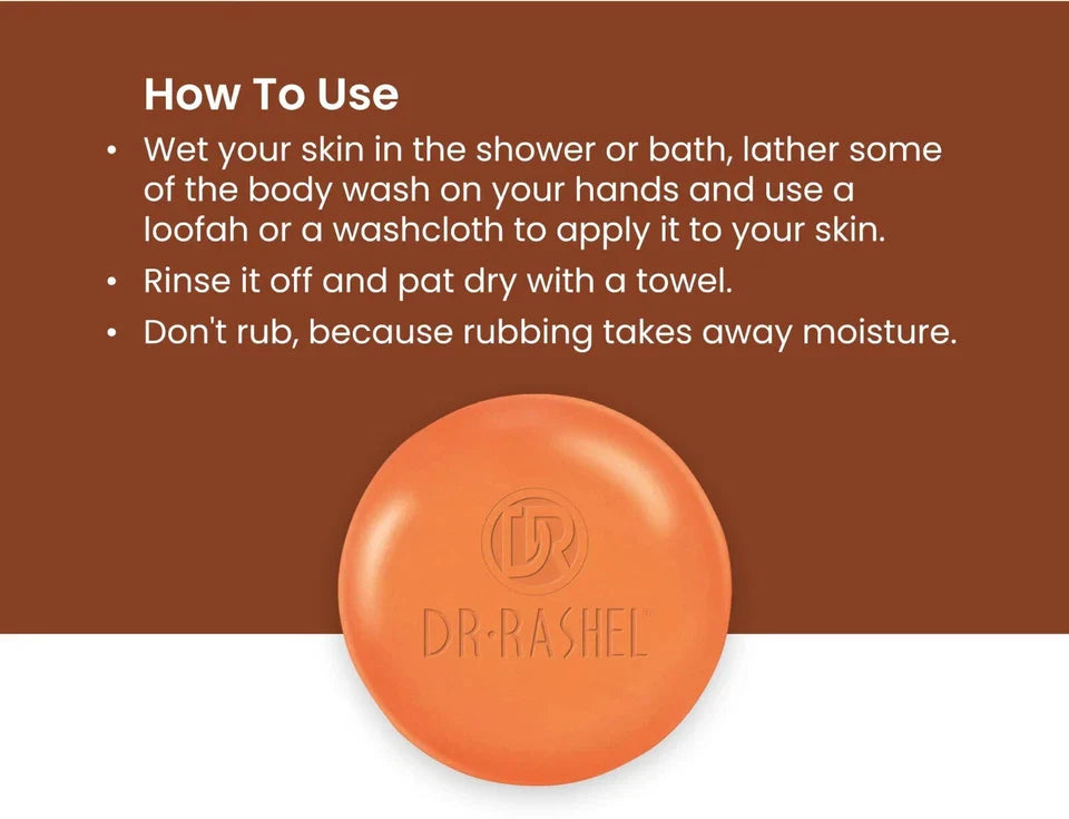 Dr. Rashel Vitamin C Moisturizing Soap - Brightening, Anti-Aging & Deep Cleansing - 100g