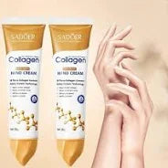 SADOER Collagen Anti-Aging Hand Cream with Hyaluronic Acid & Niacinamide - Softens & Smooths Dry Hands