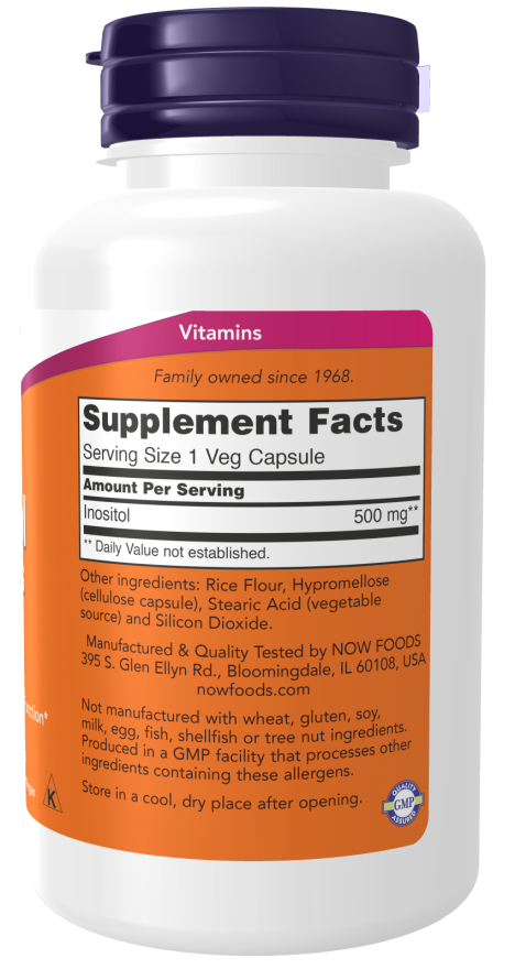 NOW INOSITOL 500MG 100's
