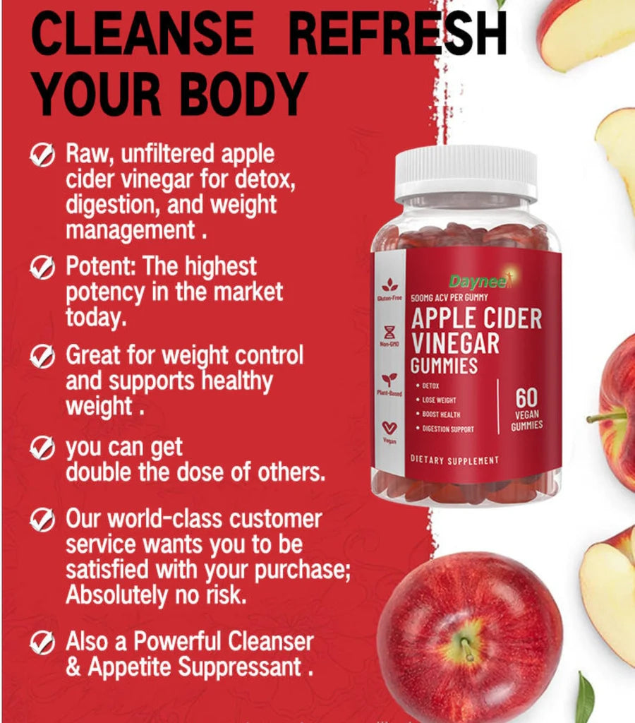 Daynee Apple Cider Vinegar Gummies (500mg) 