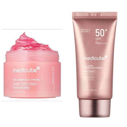 Medicube Collagen Jelly Cream with Niacinamide & Squalane + Sun Cream SPF 50+