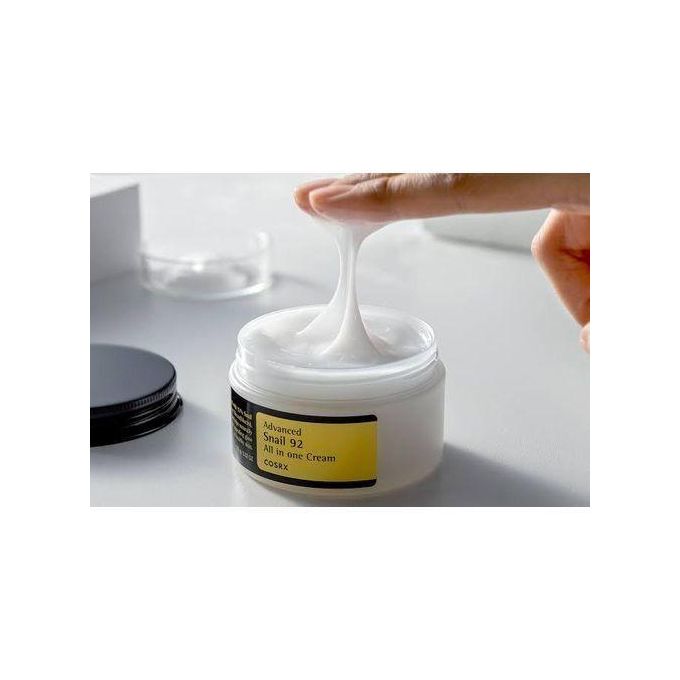 Cosrx Snail Mucin 92% Repair Cream - Daily Face Gel Moisturizer for Dry, Acne-Prone & Sensitive Skin