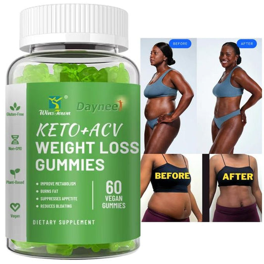 Daynee Keto + Apple Cider Vinegar Weight Loss Gummies - Vegan Fat Reduction & Appetite Control