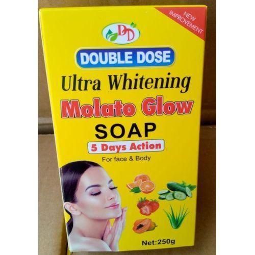 Molato Double Dose Ultra Whitening 5 Days Action Face & Body Soap - Moisturizing & Brightening - 200g
