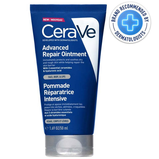 CeraVe Advanced Repair Ointment 88ml - Intensive Skin Barrier Repair for Face, Body & Lips