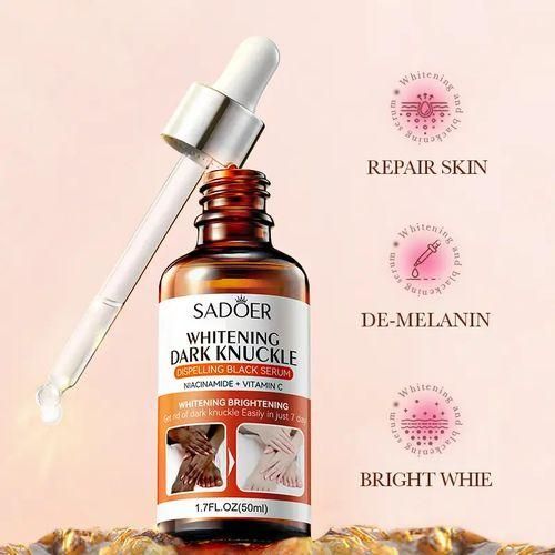 SADOER Dark Knuckles Whitening Serum – Fade Dark Knuckles, Elbows & Knees Fast