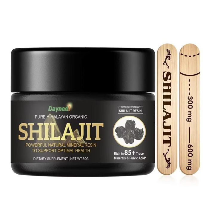 Pure Himalayan Organic Shilajit Resin 50g - High Potency for Strength, Endurance & Vitality