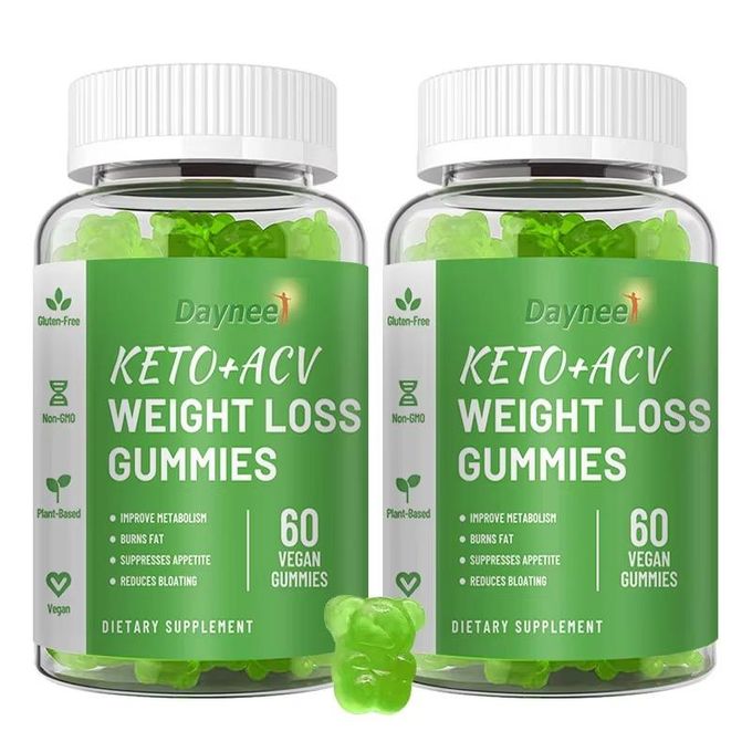 Daynee Keto + Apple Cider Vinegar Weight Loss Gummies - Vegan Fat Reduction & Appetite Control