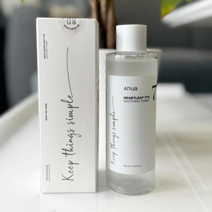 Anua Heartleaf 77% Soothing Toner 250ml - Daily Calming & Moisturizing pH Balancing Toner