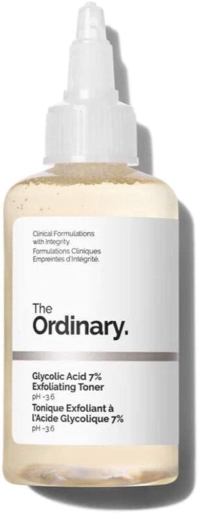 The Ordinary Glycolic Acid 7%  Exfoliating Solution – Brightening & Exfoliating Toner|  240ml