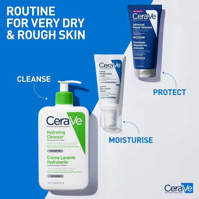 CeraVe Advanced Repair Ointment 88ml - Intensive Skin Barrier Repair for Face, Body & Lips