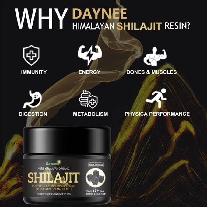 Pure Himalayan Organic Shilajit Resin 50g - High Potency for Strength, Endurance & Vitality