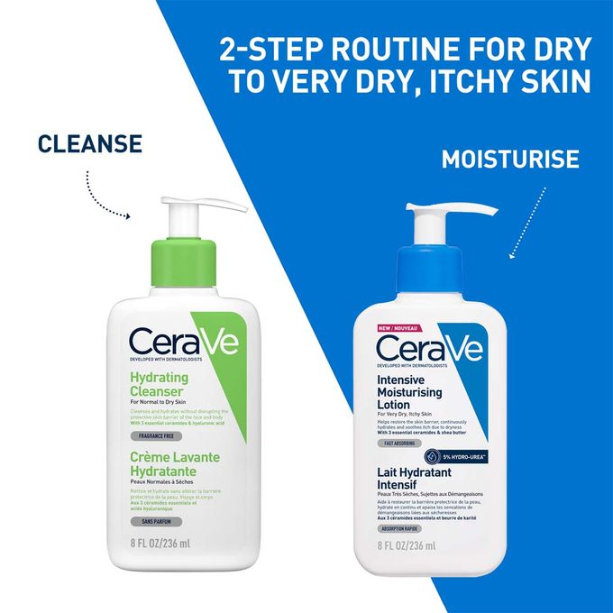 CeraVe Intensive Moisturizing Lotion 236ml - 72-Hour Hydration for Dry to Extra-Dry Skin