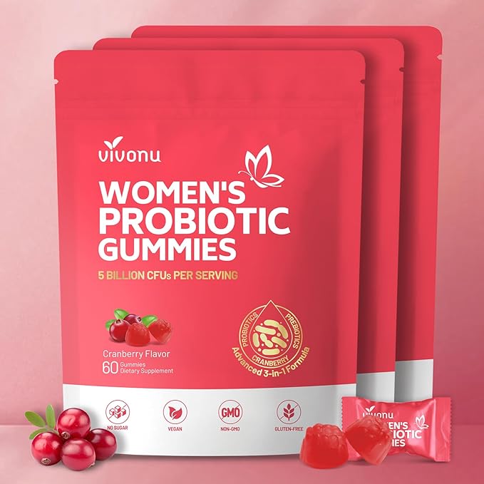Women’s Probiotic Gummies Cranberry | Gut & Feminine Health