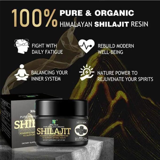 Pure Himalayan Organic Shilajit Resin 50g - High Potency for Strength, Endurance & Vitality