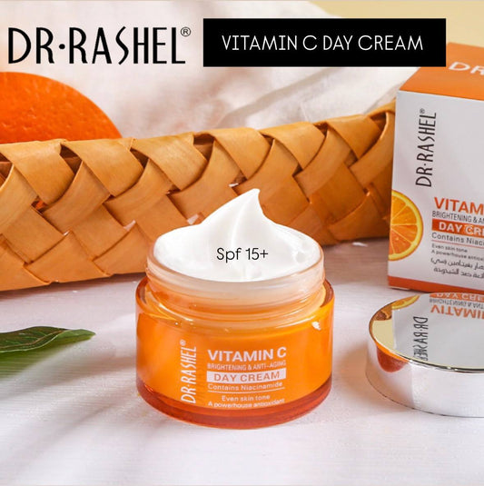 Dr. Rashel Vitamin C Day Cream Moisturizer with Niacinamide & SPF - Brightening & Anti-Aging - 50g