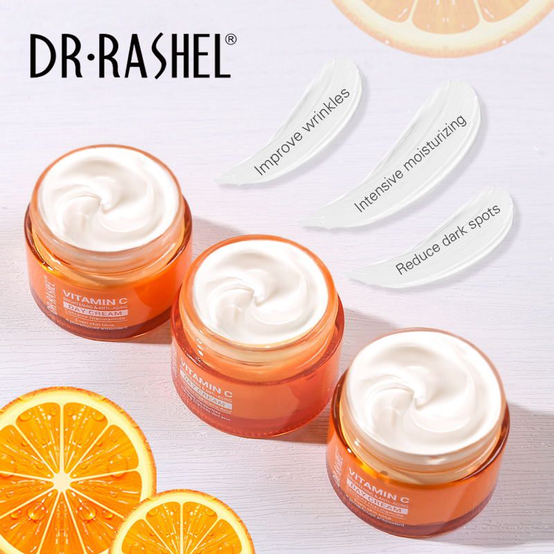 Dr. Rashel Vitamin C Day Cream Moisturizer with Niacinamide & SPF - Brightening & Anti-Aging - 50g