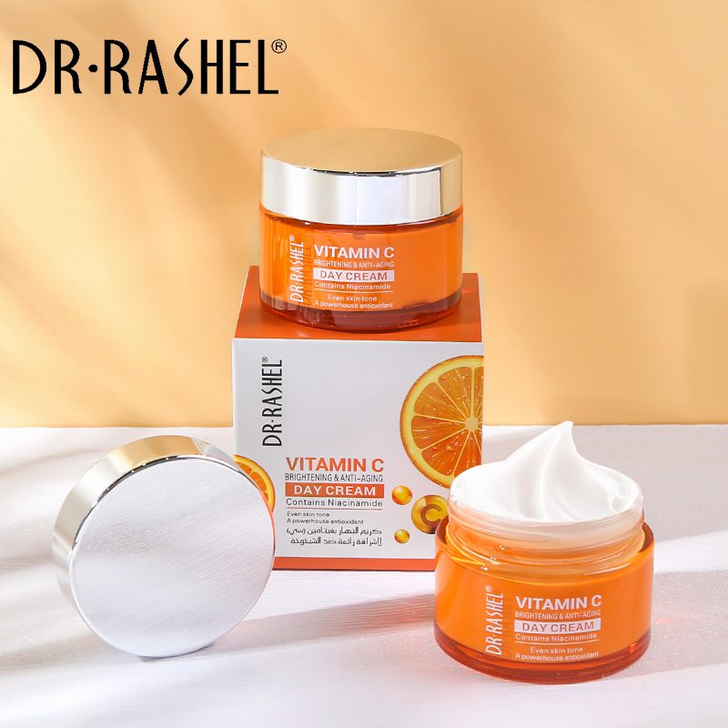 Dr. Rashel Vitamin C Day Cream Moisturizer with Niacinamide & SPF - Brightening & Anti-Aging - 50g