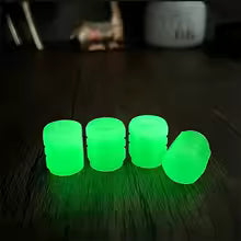 4PCS Luminous Valve Caps Fluorescent