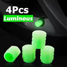 4PCS Luminous Valve Caps Fluorescent