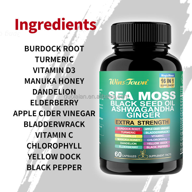 Organic Irish Sea Moss Supplement Pills