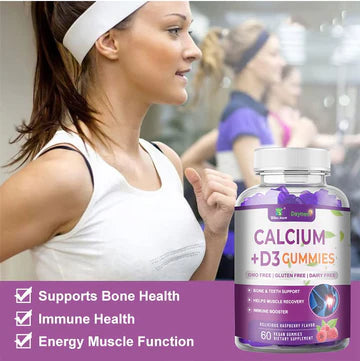 Daynee Calcium Gummies with Vitamin D3 and Magnesium Glycinate