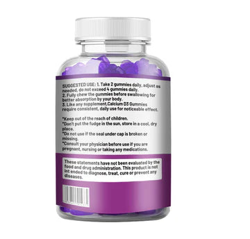 Daynee Calcium Gummies with Vitamin D3 and Magnesium Glycinate