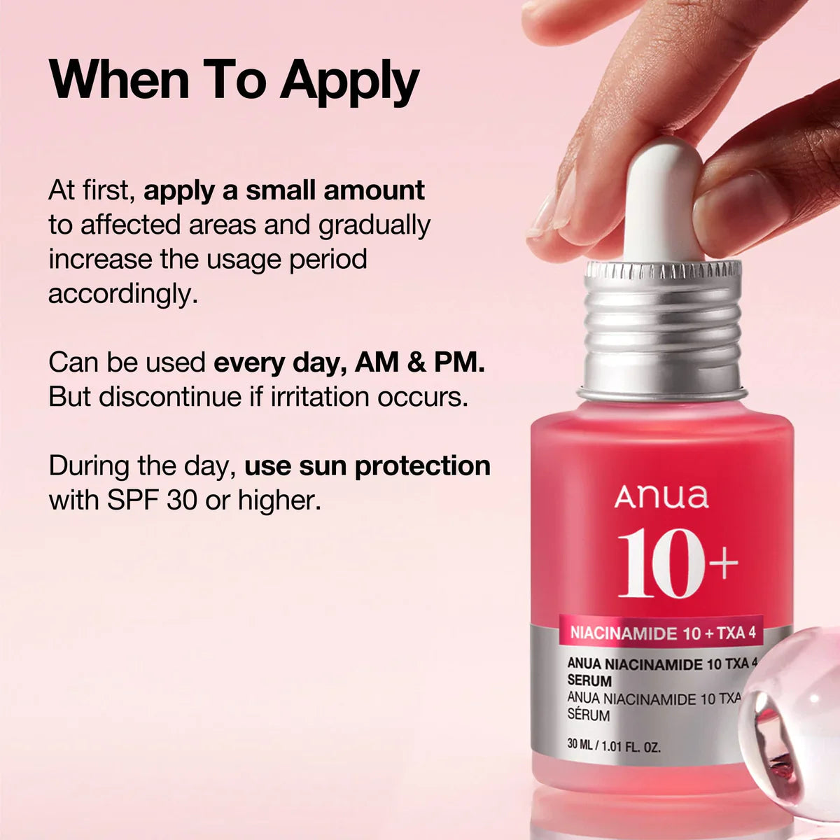 Anua Peach 70 Niacinamide 10% + TXA 4% Dark Spot Correcting Serum 30ml - Brightening & Hydrating
