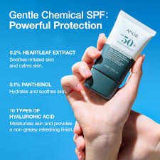 Anua Heartleaf Silky Moisture Sunscreen SPF50+ PA++++ 50ml - Lightweight, No White Cast