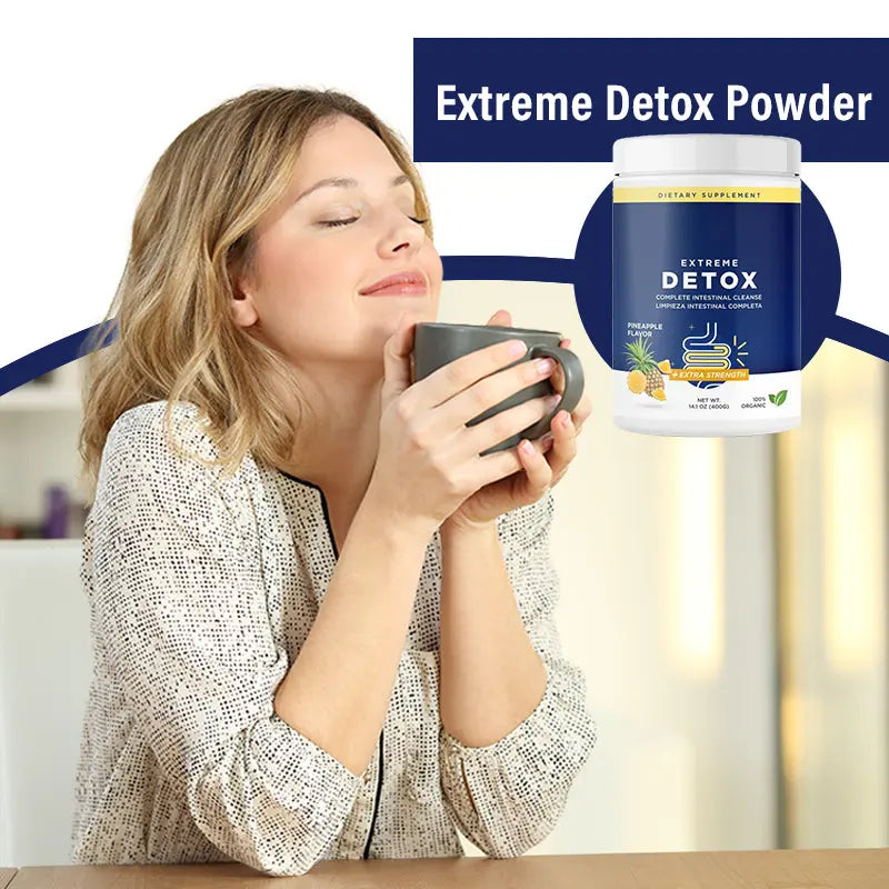 Dietapplements Extreme Detox Powder - Herbal Cleanse for Digestive Health & Bloating Relief