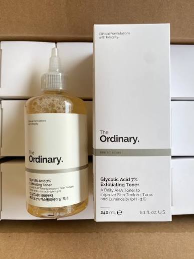 The Ordinary Glycolic Acid 7%  Exfoliating Solution – Brightening & Exfoliating Toner|  240ml