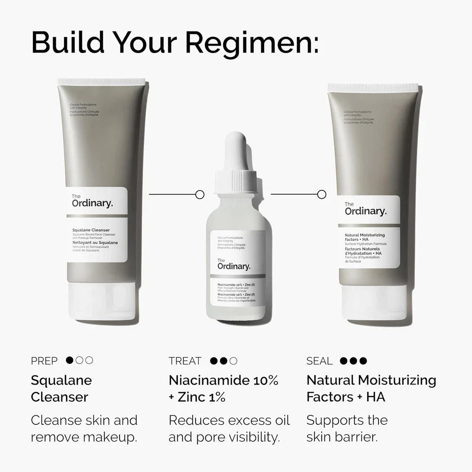 The Ordinary Niacinamide 10% + Zinc 1% Serum - Blemish-Prone Skin