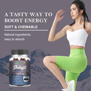 Himalayan Shilajit Gummies with Chaga and Ashwagandha (1000mg