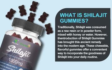 Himalayan Shilajit Gummies with Chaga and Ashwagandha (1000mg