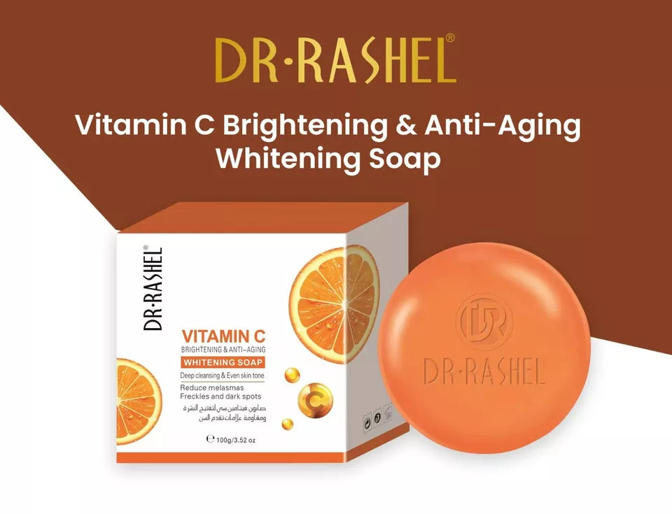Dr. Rashel Vitamin C Moisturizing Soap - Brightening, Anti-Aging & Deep Cleansing - 100g