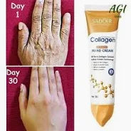SADOER Collagen Anti-Aging Hand Cream with Hyaluronic Acid & Niacinamide - Softens & Smooths Dry Hands